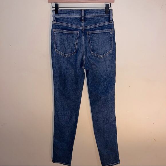 MADEWELL stovepipe blue wash straight leg jeans 24 T - Picture 6 of 6